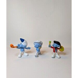 Schleich Smurfs Lot – Party Planner, Painter & Baker Smurf